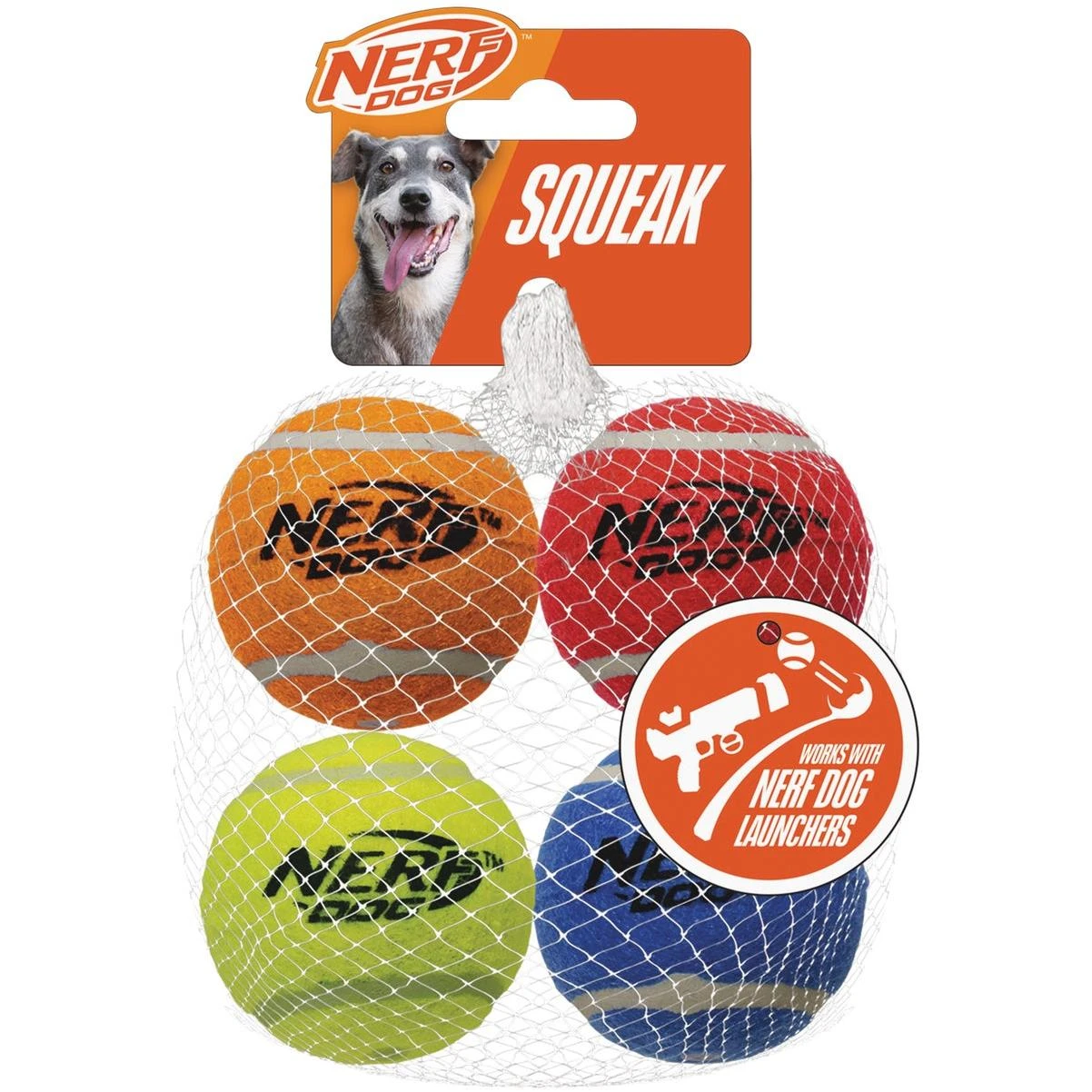 2.5 In. Squeak Tennis Ball (4-pack)
