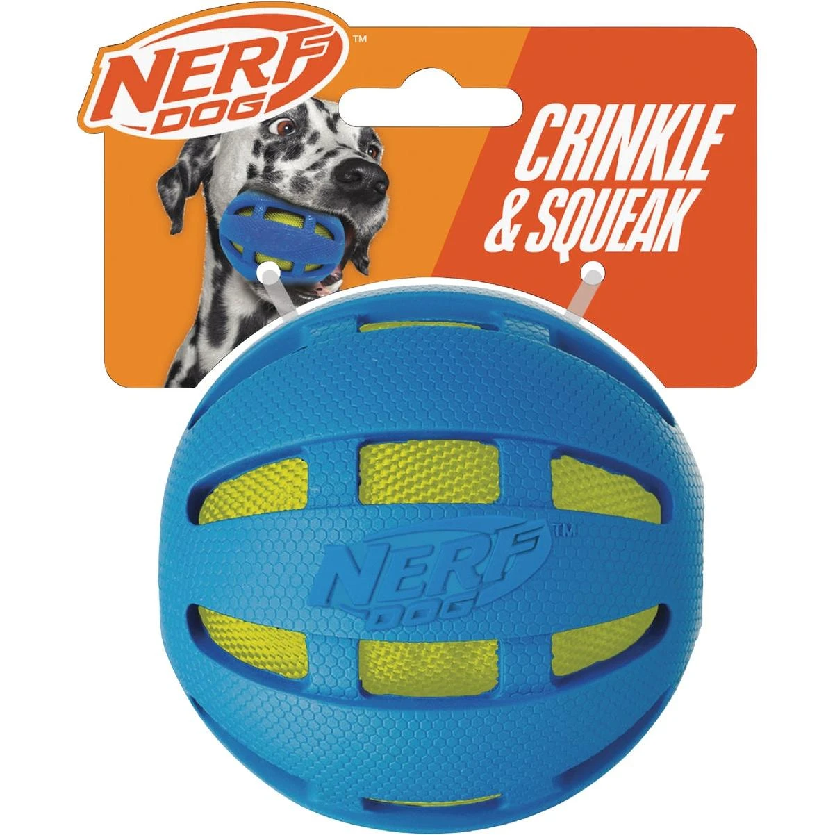 3.8 In. Rubber Checker Squeak Crunch Ball