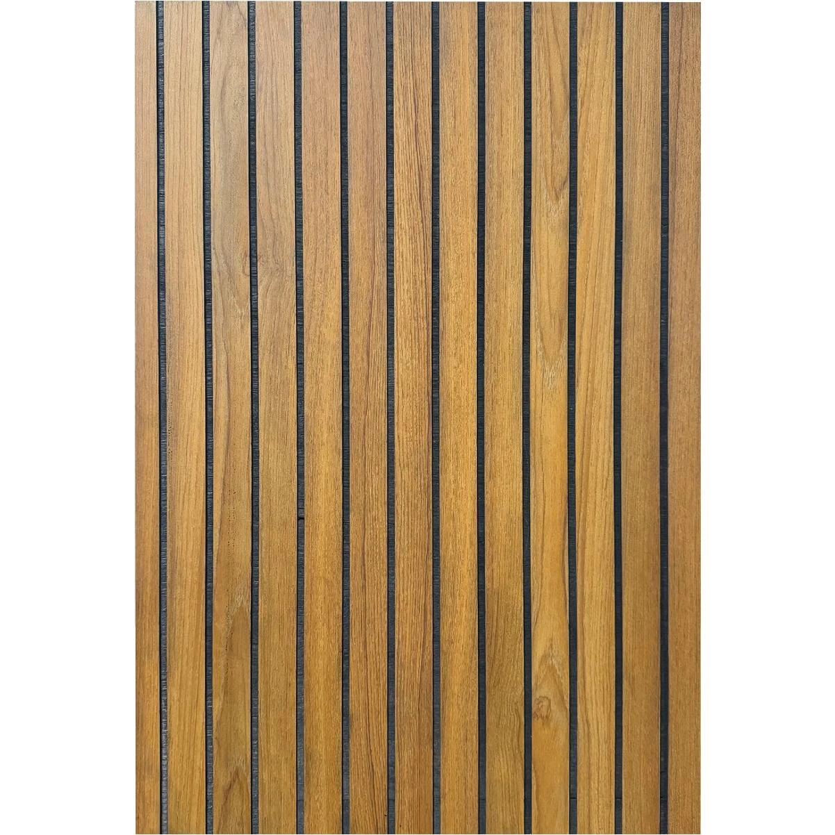1/4 In. X 4 Ft. X 8 Ft. Fluted Teak Wall Paneling