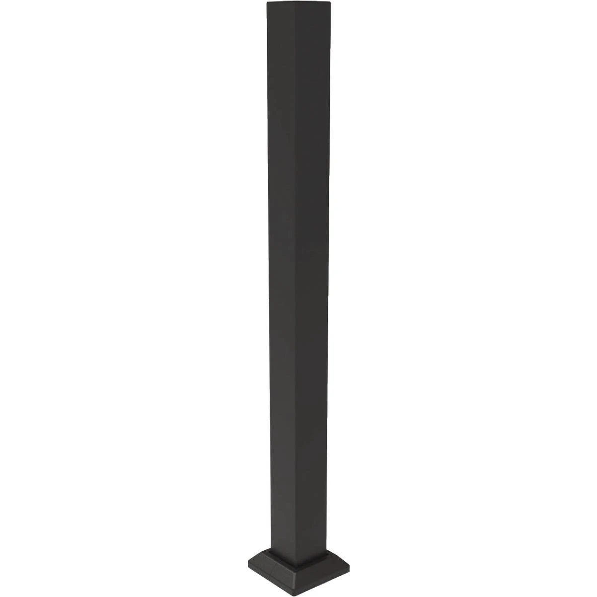 Fe26 3 In. X 3 In. X 39.5 In. Black Sand Galvanized Steel Deck Post With Base Cover