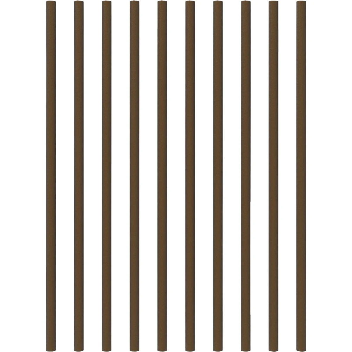 26 In. X 3/4 In. Antique Bronze Galvanized Steel Round Railing Baluster (10-pack)