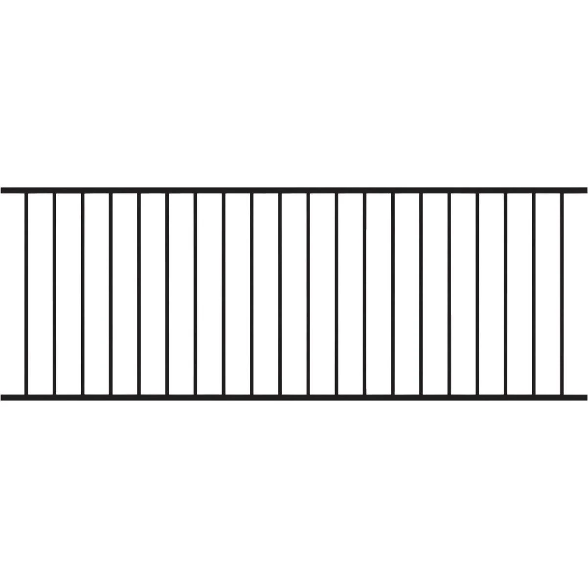 Fe26 34 In. H X 8 Ft. L Black Sand Galvanized Steel Railing Panel