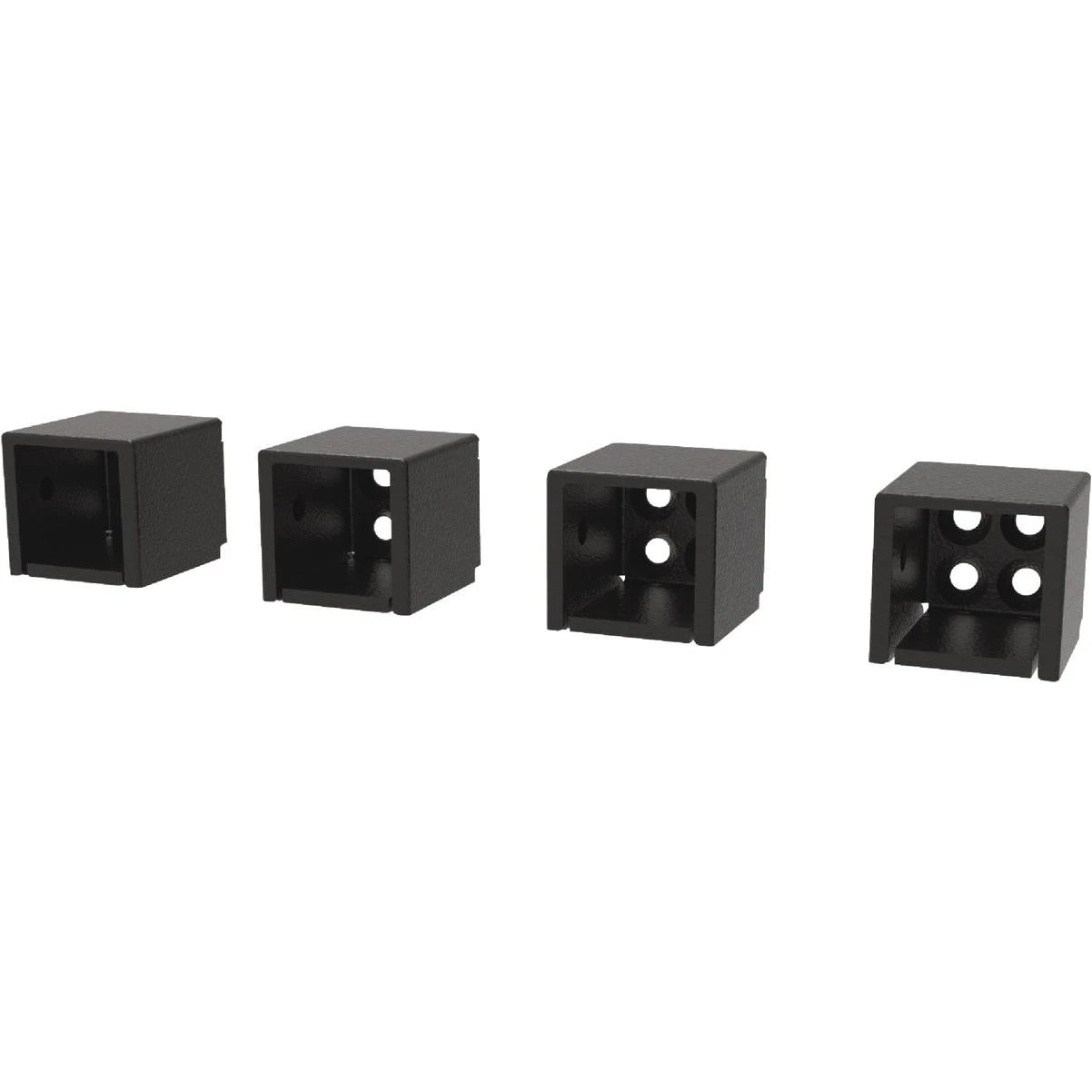 Fe26 Black Sand Galvanized Steel Level Universal Bracket (4-piece)