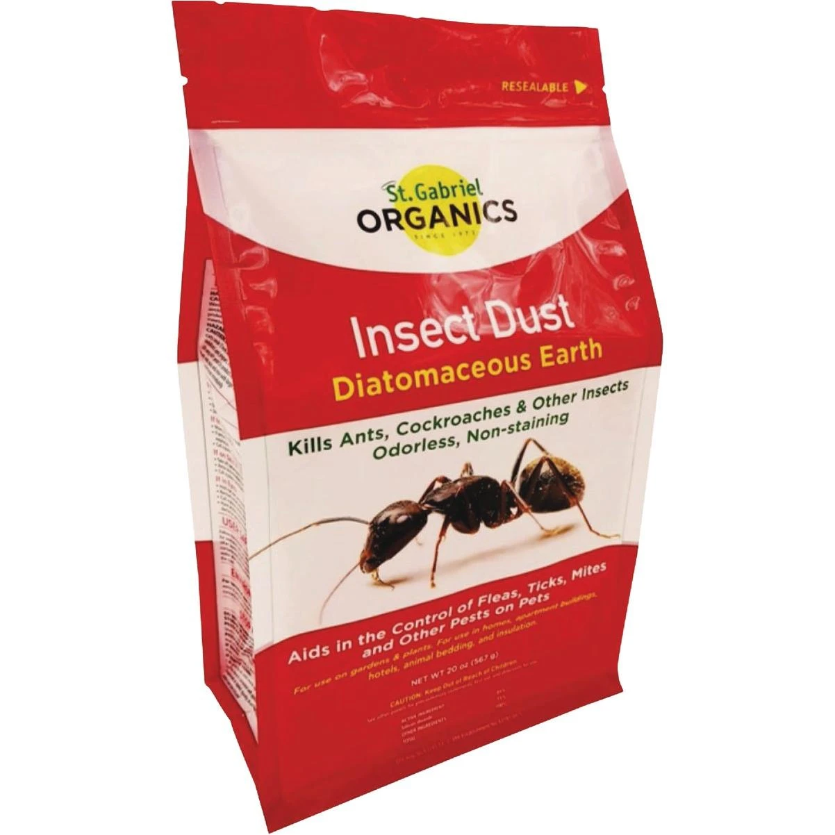 20 Oz Diatomaceous Earth Insect Dust – Food Grade, Pet-safe Pest Control