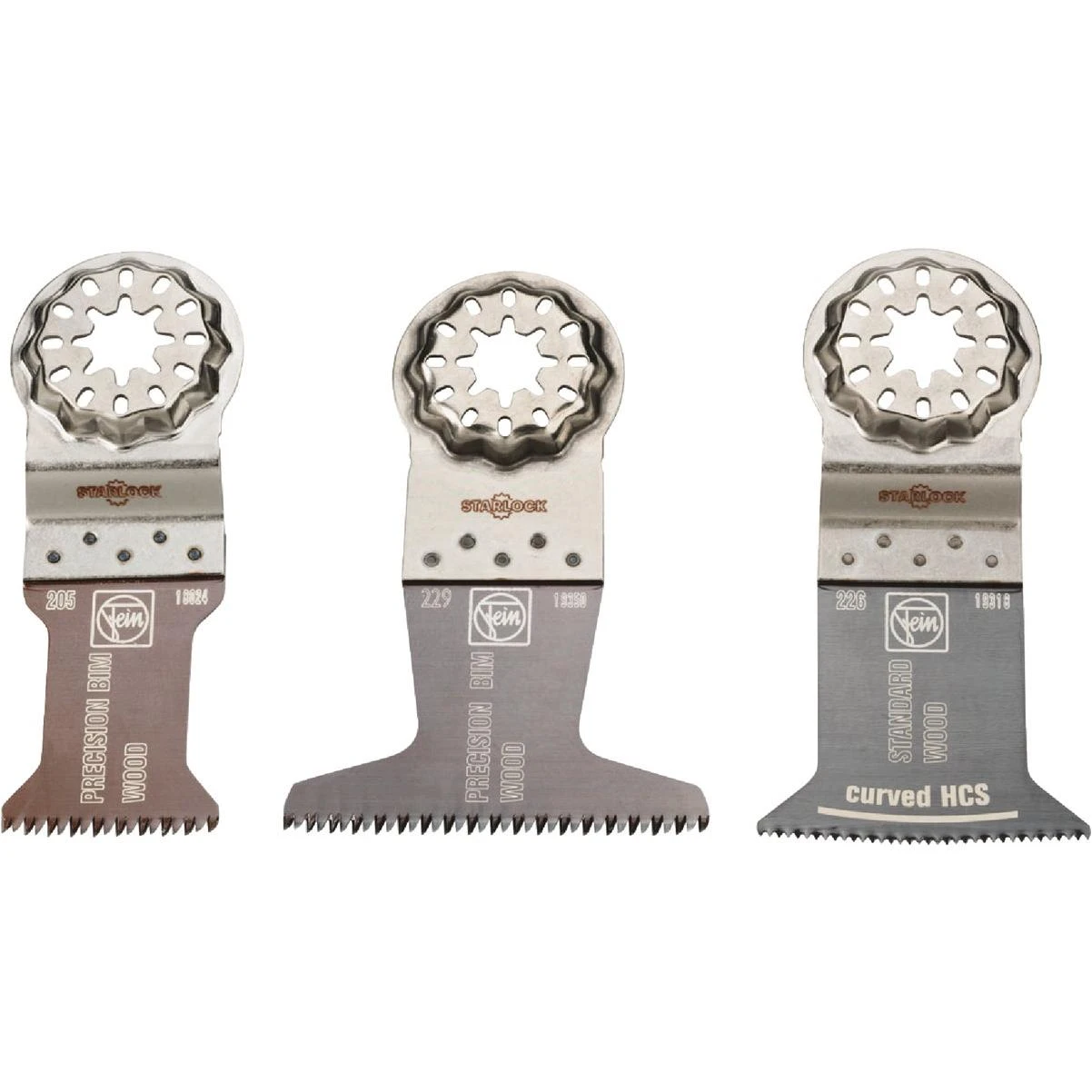 Starlock E-cut Precision Wood Cutting Oscillating Blade Set (3-piece)