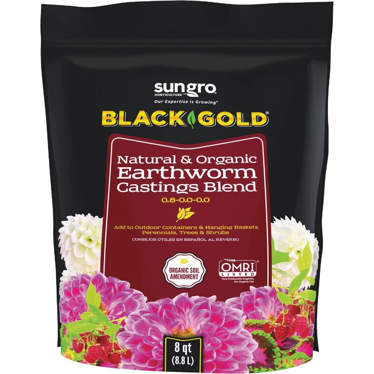 8 Qt. Natural & Organic Earthworm Castings Blend