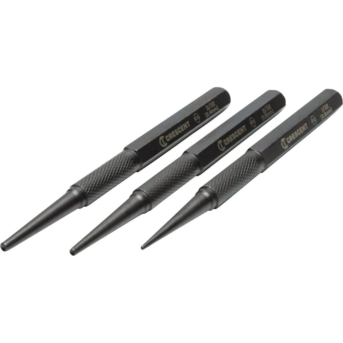 5 In. Steel Nail Punch Set (3-piece)