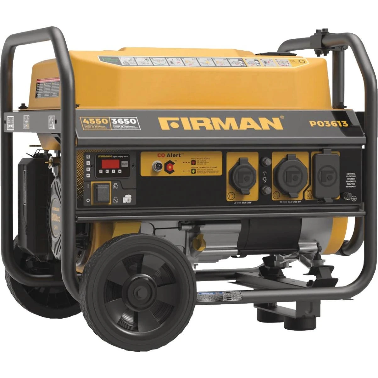 4550w Gasoline Powered Recoil Pull Start Portable Generator