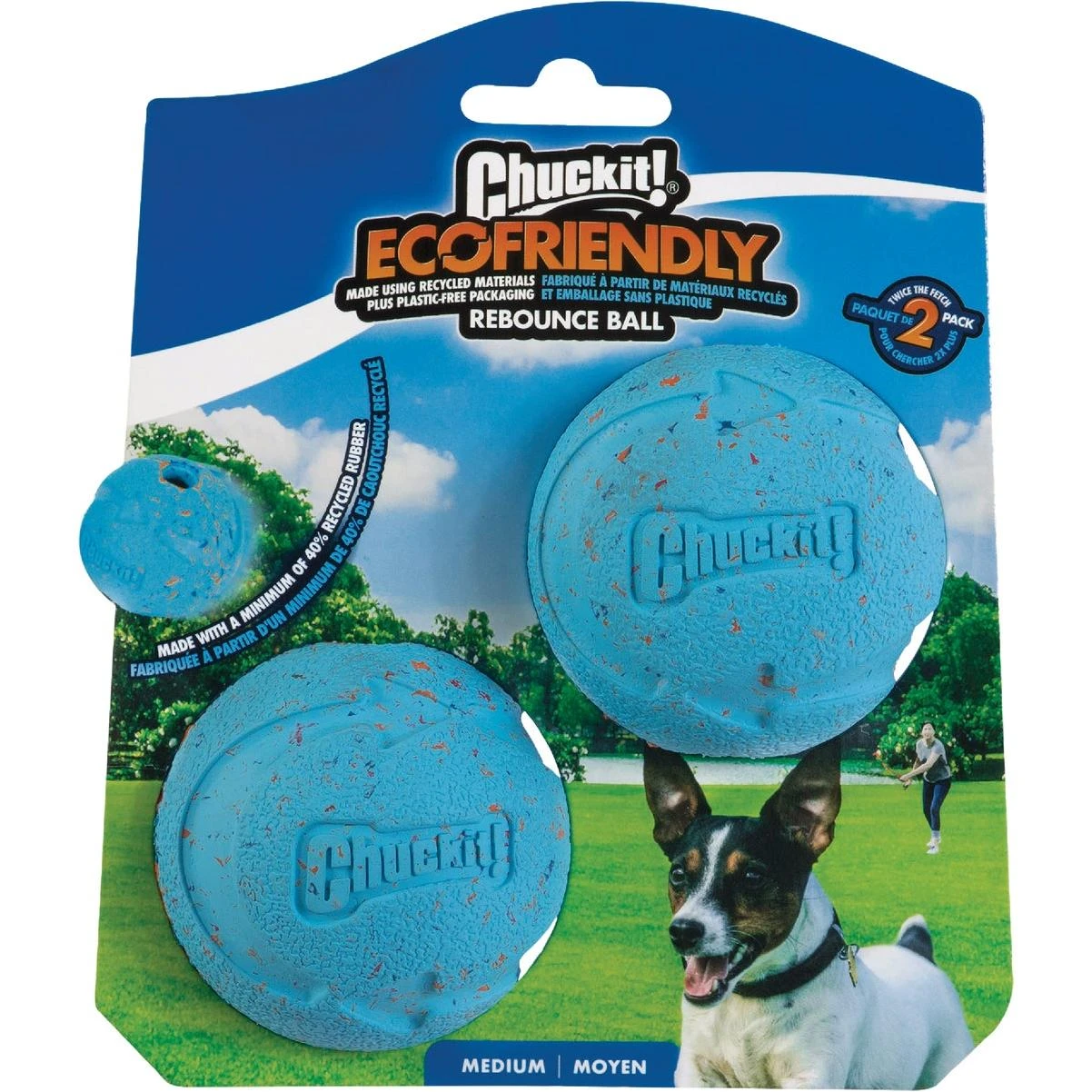 Medium Ecofriendly Rebounce Ball (2-pack)