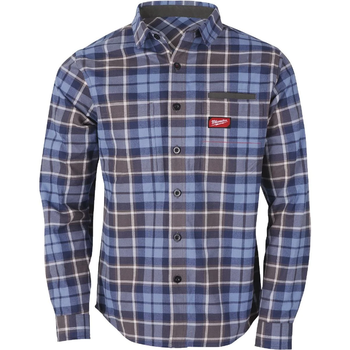 Gridiron Men's Large Blue Long Sleeve Flannel Shirt
