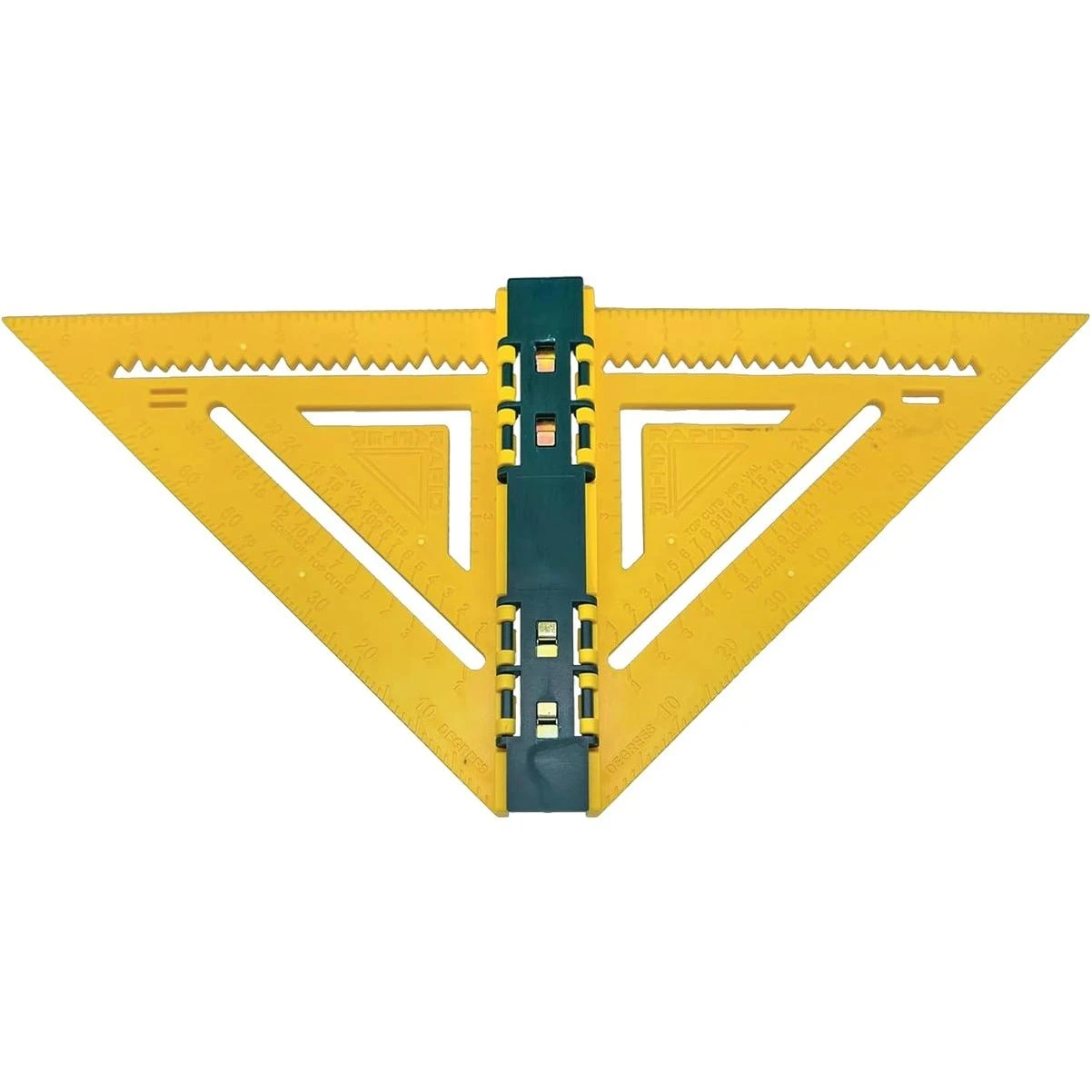 7 In. Yellow And Forest Green Double-sided Rafter Square