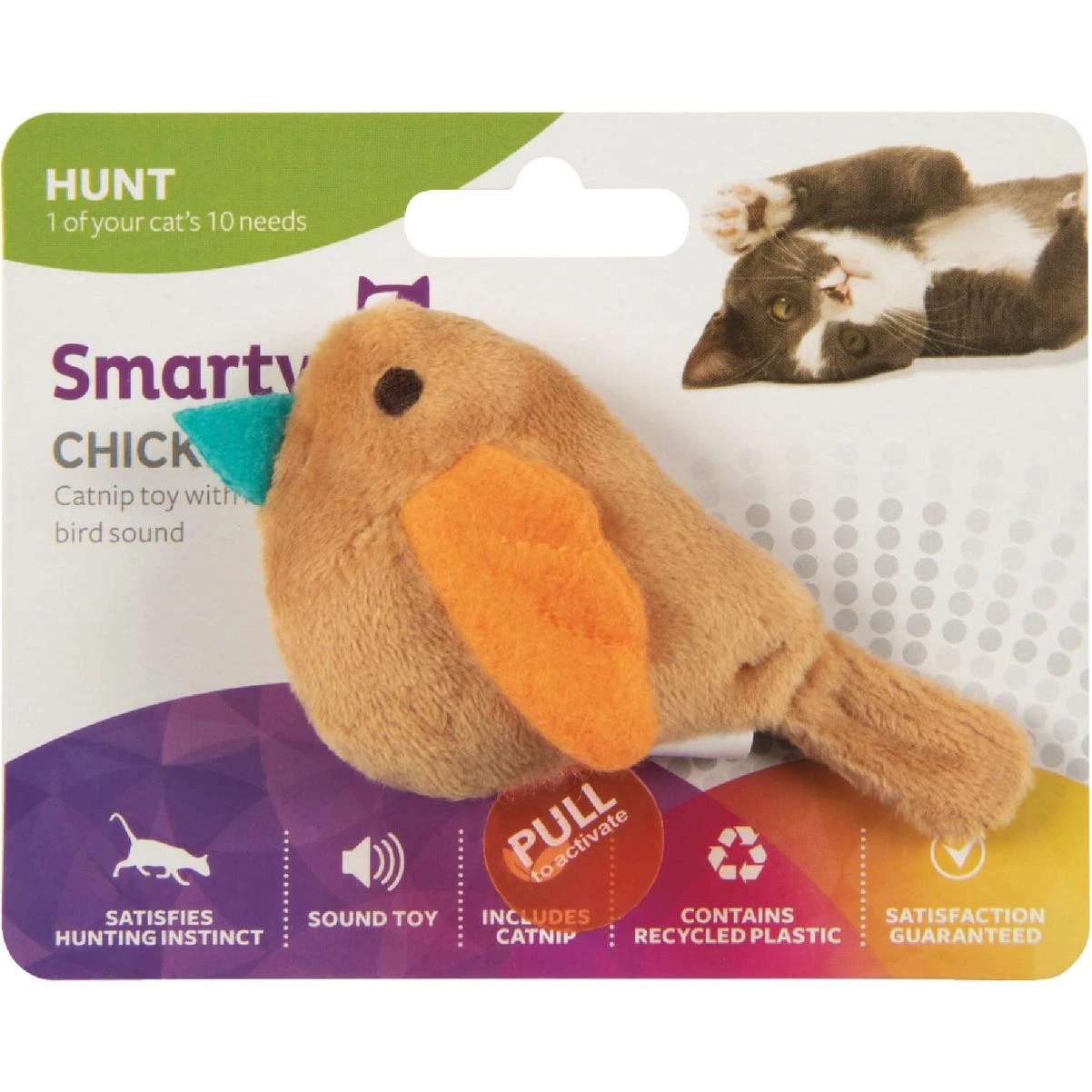 Chickadee Chirp Cat Toy With Catnip — Electronic Bird Sound For Cats