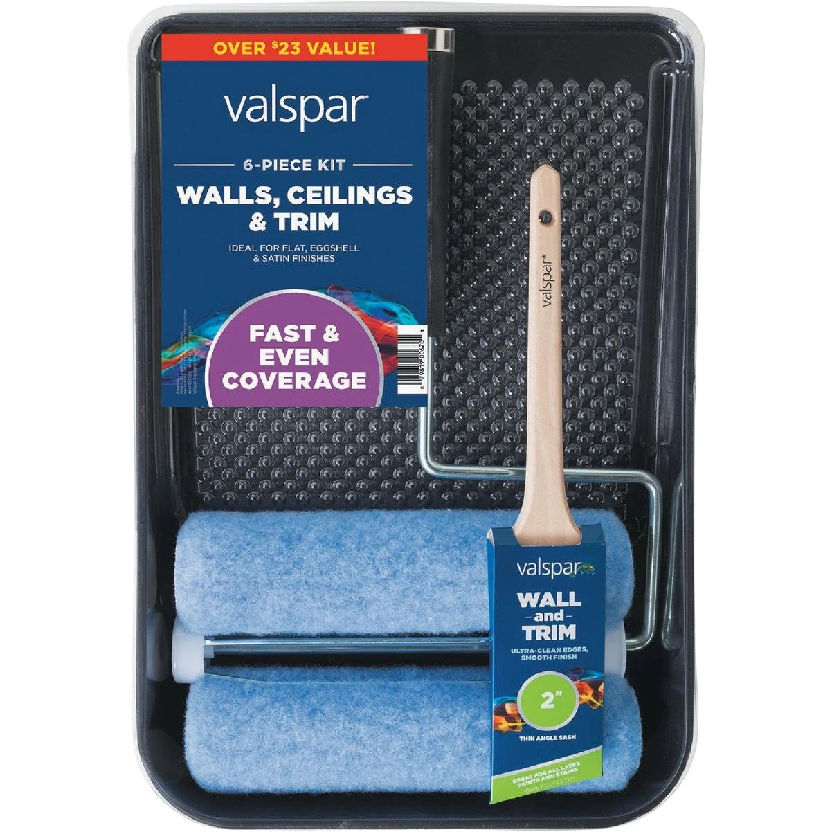 Walls, Ceilings & Trim Paint Roller Kit (6-piece)