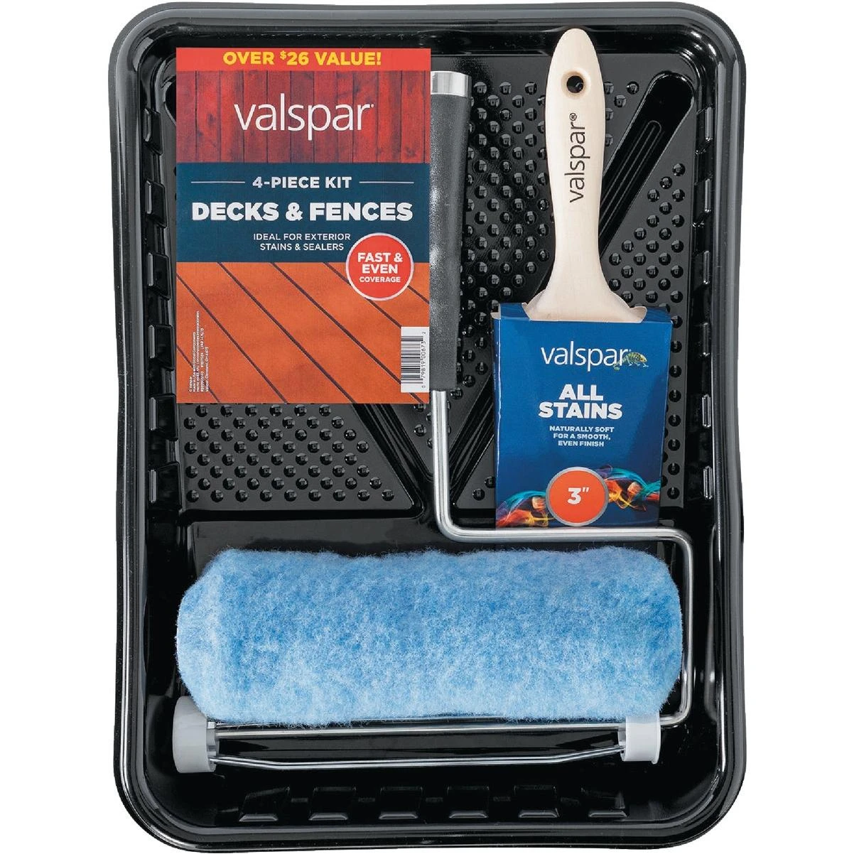 Deck And Fences Paint Roller Kit (4-piece)