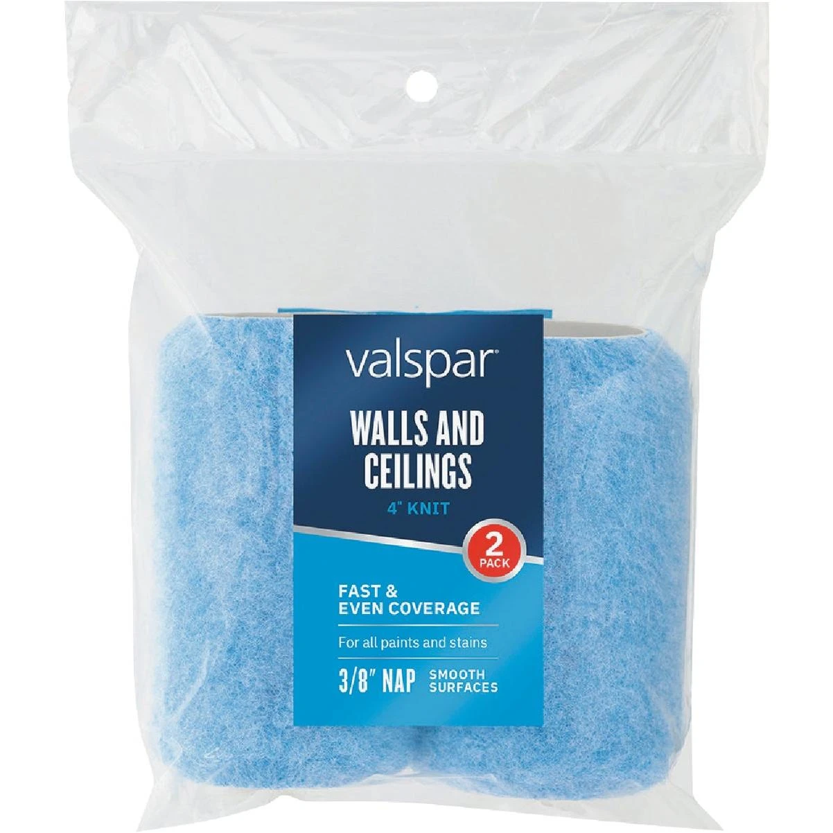 4 In. Knit Walls And Ceiling Roller Covers (2-pack)