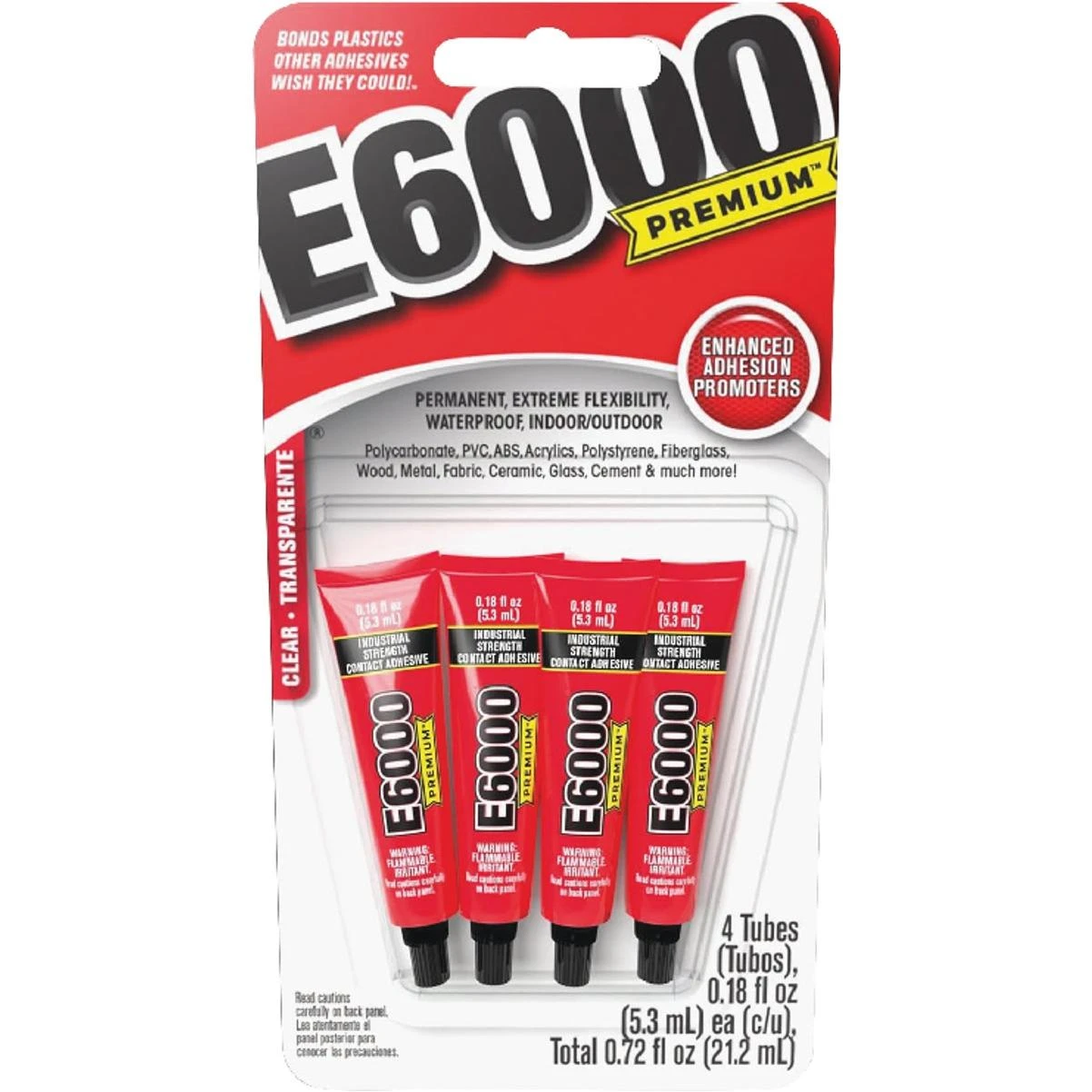 Premium 0.18 Oz. Clear Adhesive (4-pack)