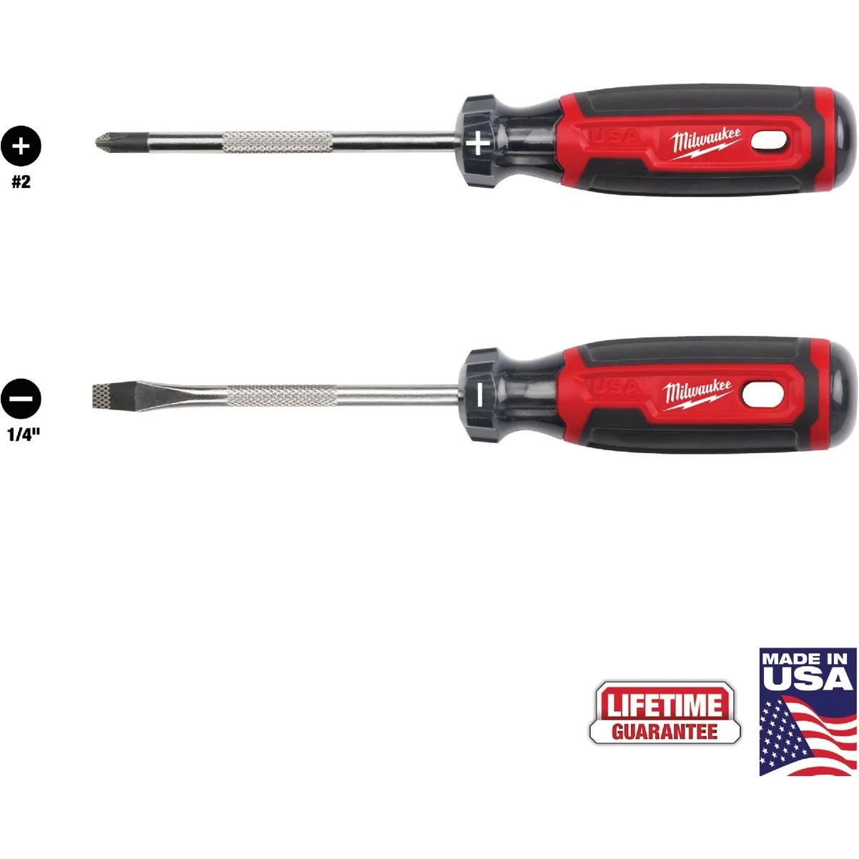 Cushion Grip Screwdriver Set (2-piece)