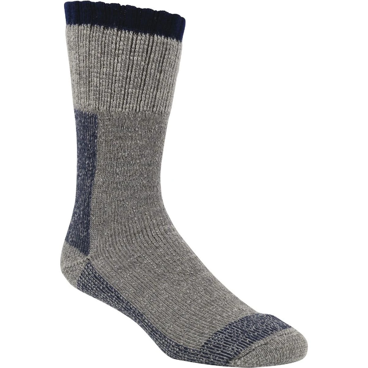 Men's Navy Stripe Wool Sock
