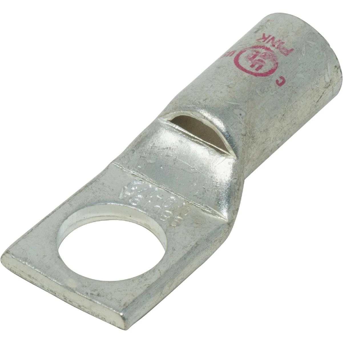 #1/0 Str 1/2 In. Stud Hole Compression Lug