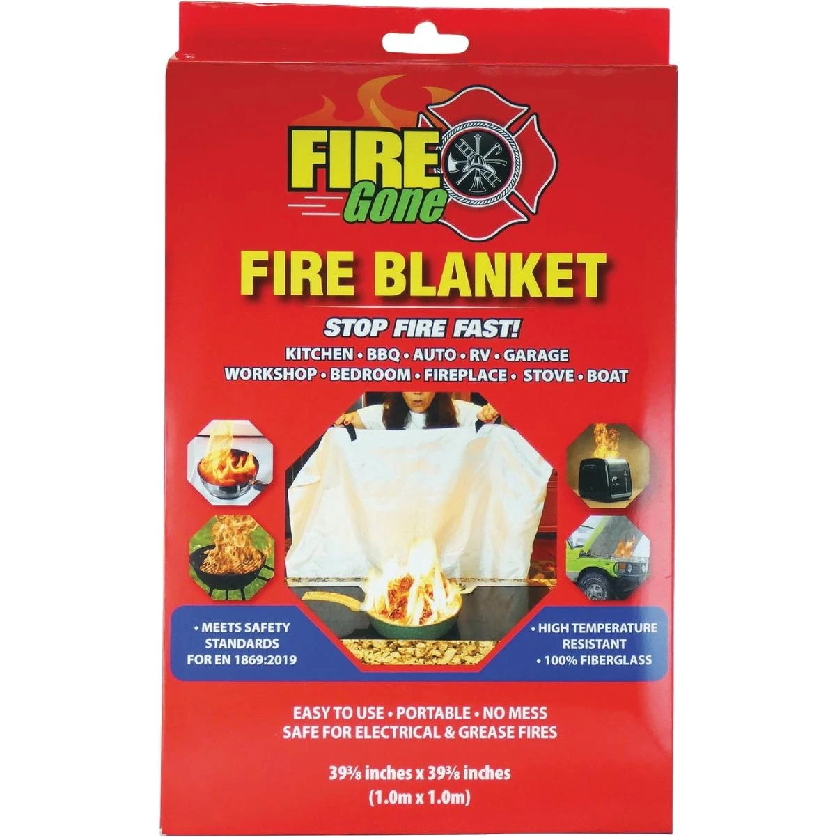 Fire Blanket — Fast Fire Suppression For Home & Kitchen