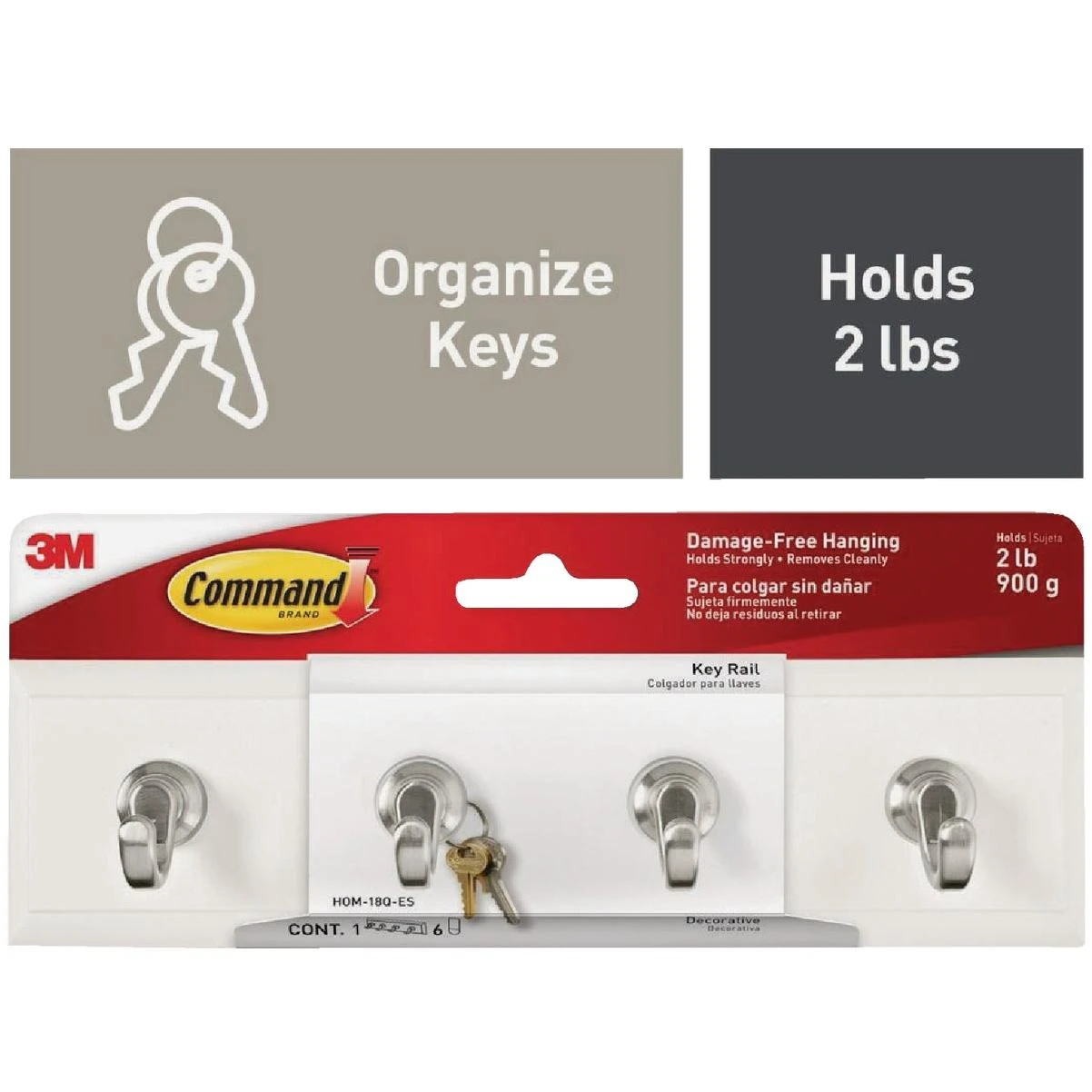 Quartz Adhesive Key Rail, 6 Strips