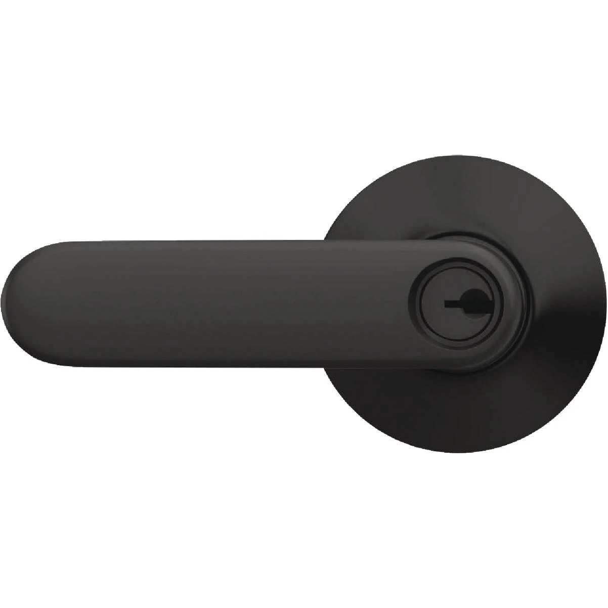 Davlin Lever Matte Black Keyed Entry Lock