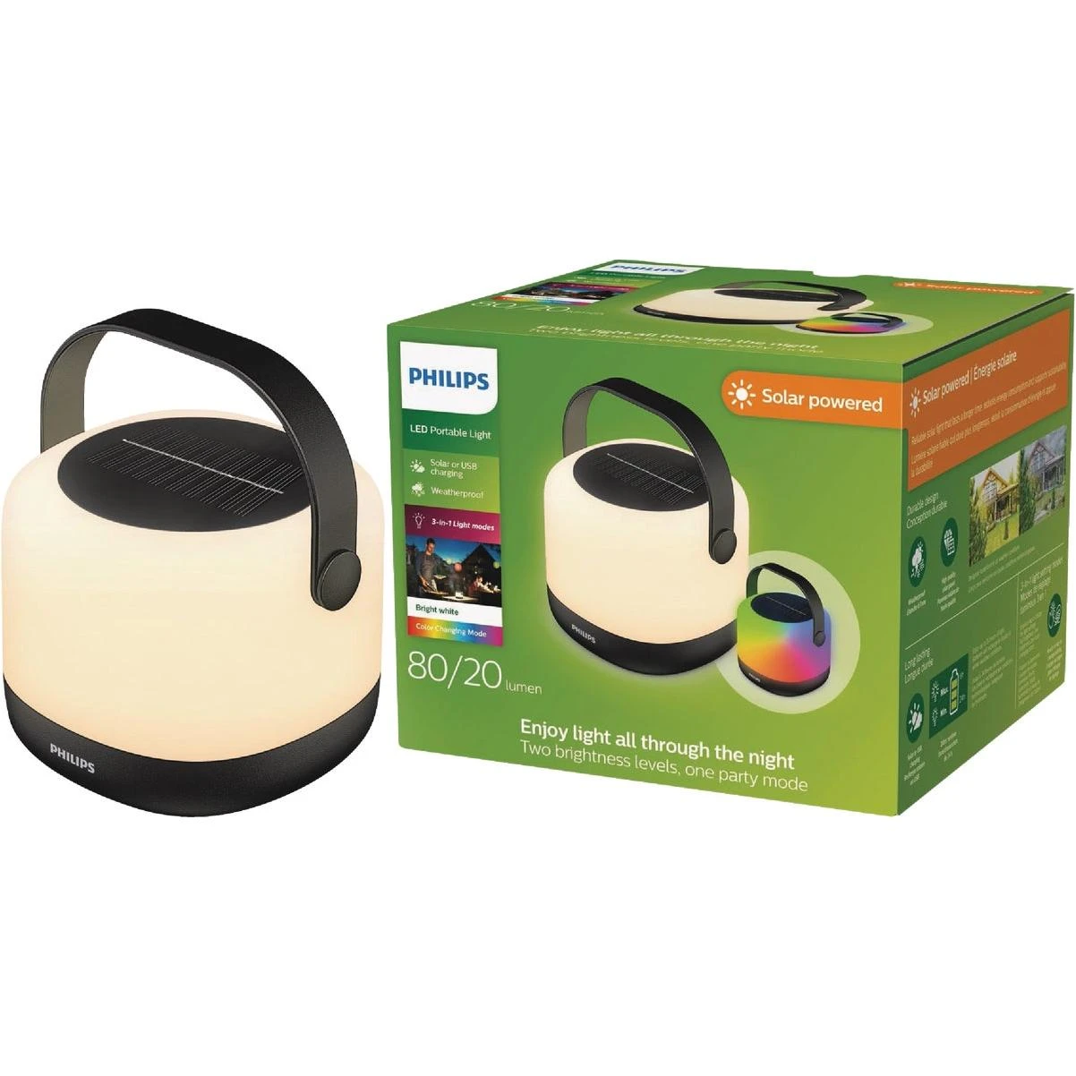 Solar Color Changing Portable Led Lantern