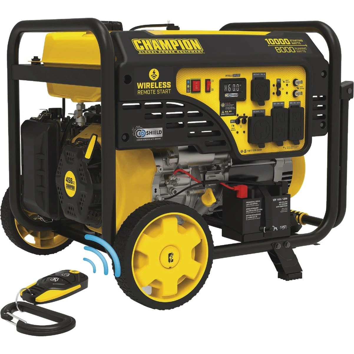 Champion 8000w Gasoline Portable Generator With Wireless Start And Co Shield