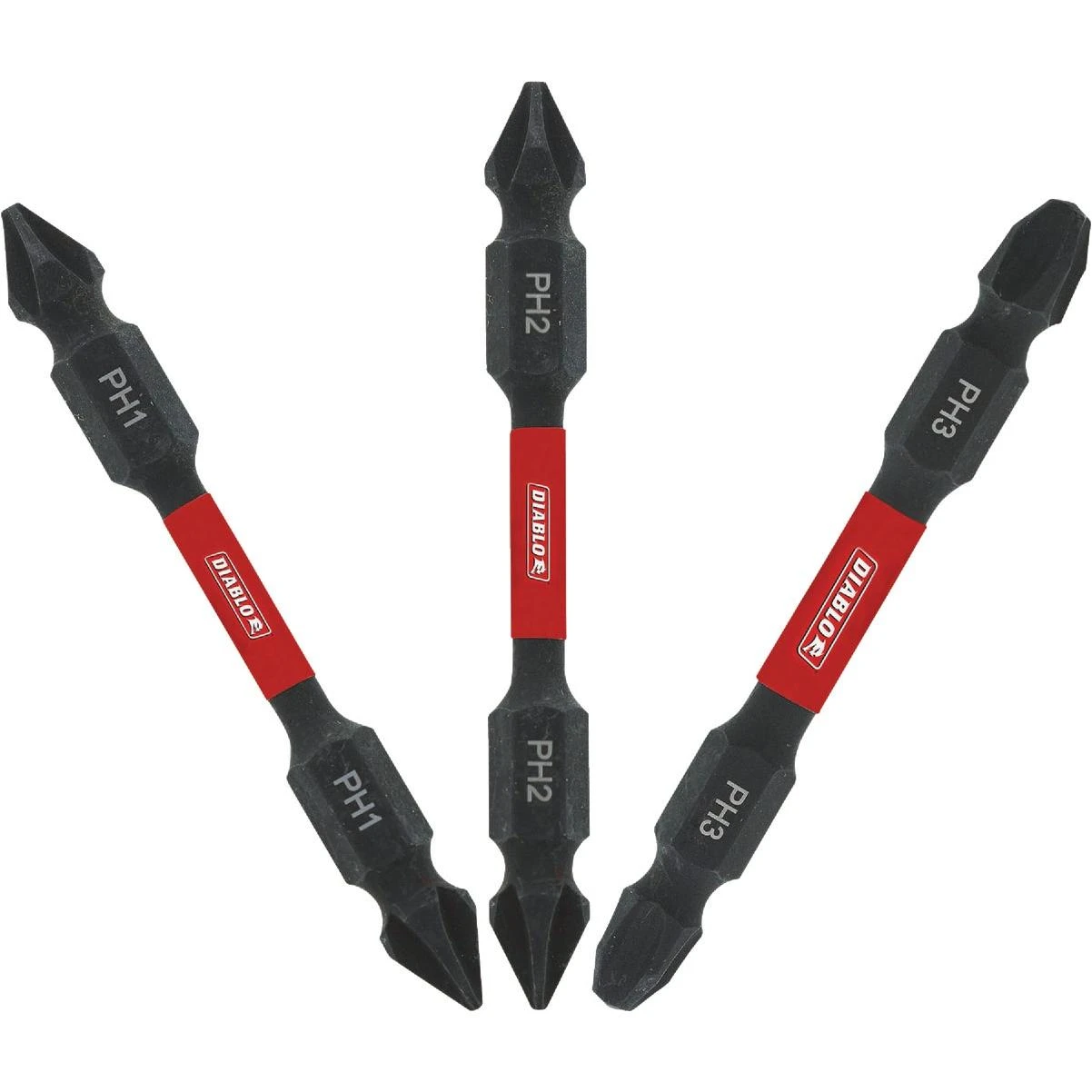 2-1/2 In. Double-ended Phillips Screwdriver Bit Set, Bulk