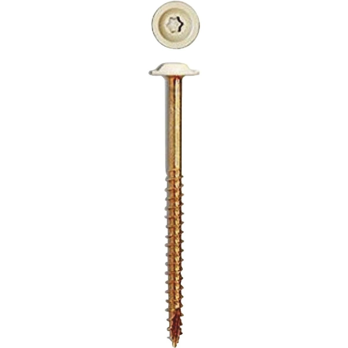 Grk #8 X 1-1/2 In. Star Drive White Cabinet Screw (80-count)