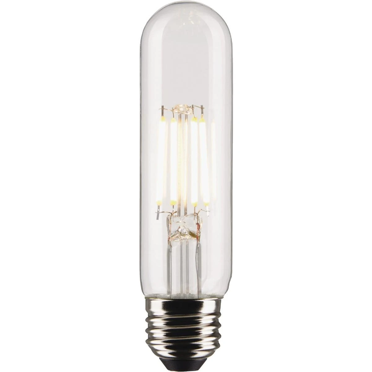 40w Equivalent T10 Medium Base 2700k Clear Led Bulb (2-pack)