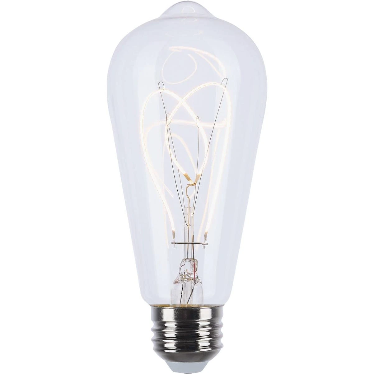 Reminiscent 6w St19 Loop Medium Base Flex Gray Filament Led Bulb