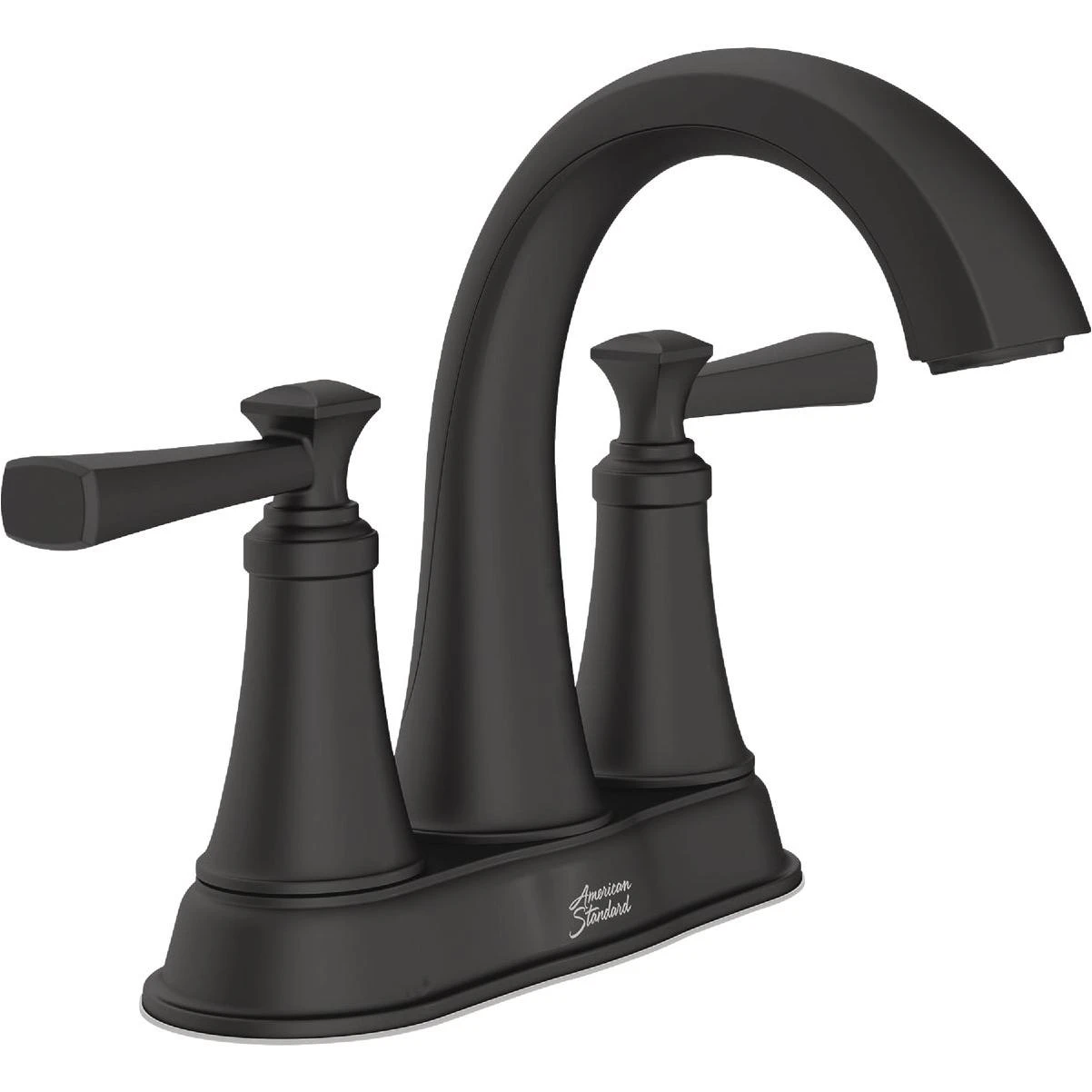 Glenmere Matte Black 2-handle Lever 4 In. Centerset Bathroom Faucet With Pop-up