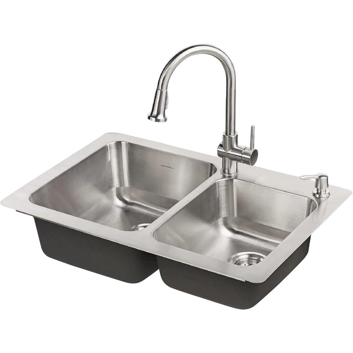 Montvale 33 In. X 22 In. Stainless Steel Kitchen Sink Kit With Faucet