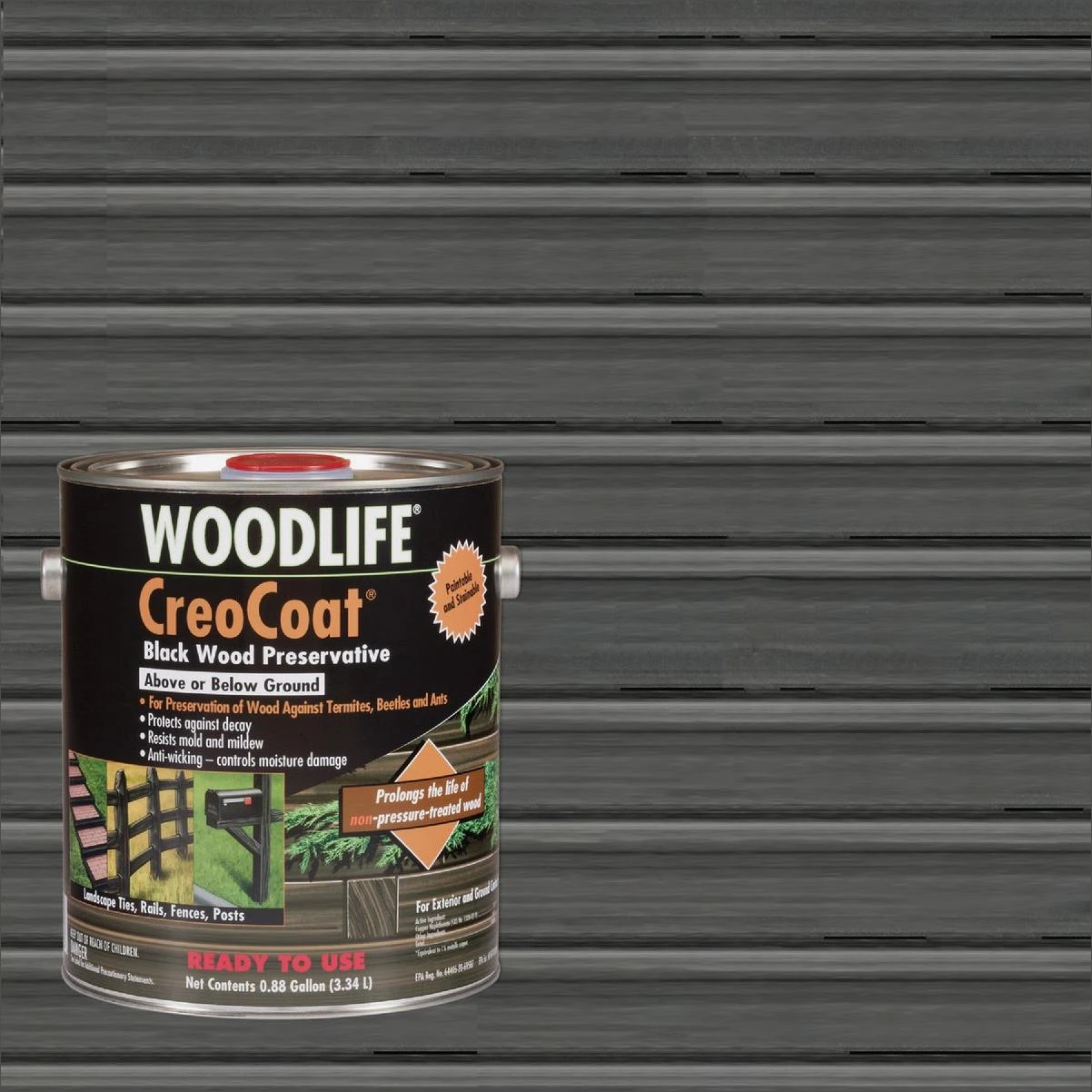 Woodlife Creocoat 1 Gal. Black Wood Preservative