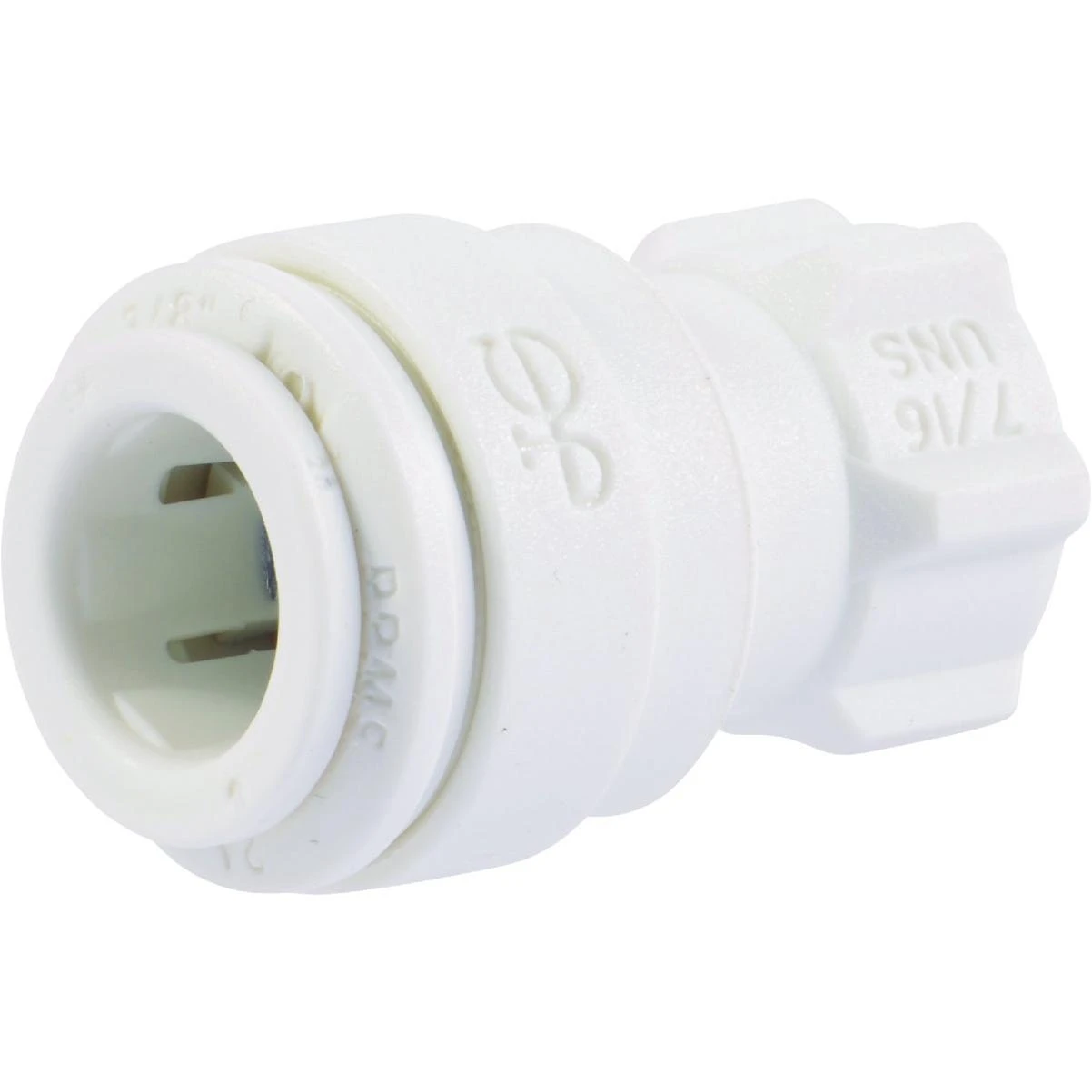 John Guest 3/8 In. X 7/16 Uns Polypropylene Faucet Connector