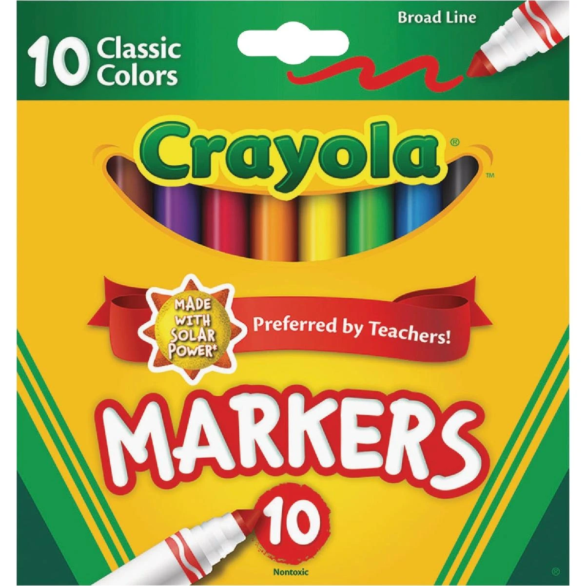 Assorted Color Broad Line Classic Markers (10-count)