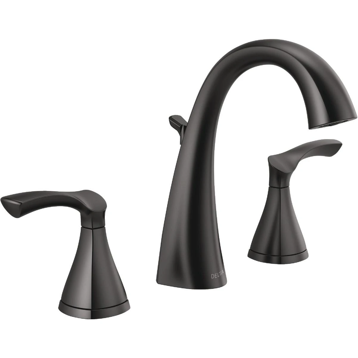 Sandover Matte Black 2-handle Widespread Bathroom Faucet
