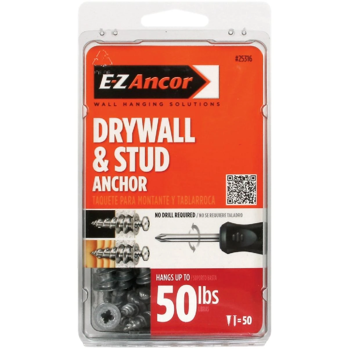 Stud Solver #7 X 1-1/4 In. 50 Lbs. Drywall Anchor (50-count)