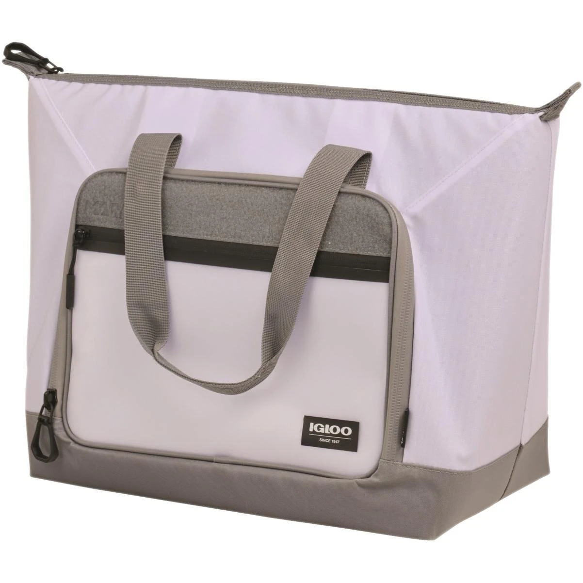 Marine 30 Qt. Tote Cooler, White & Gray