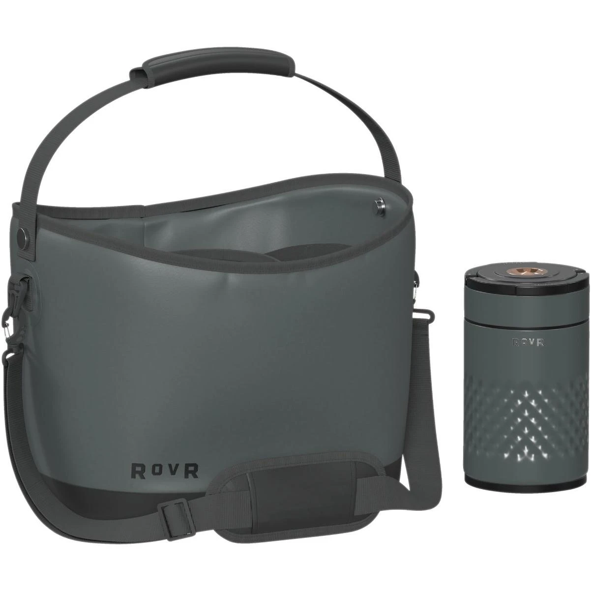 Keepr 16 Liter Beverage Tote Caddy With Ice Bucket, Charcoal