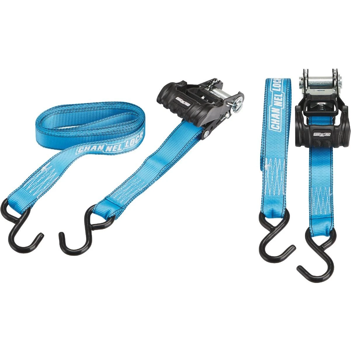 1.5 In. X 16 Ft. Ratchet Tie Down With Hooks (2-piece)