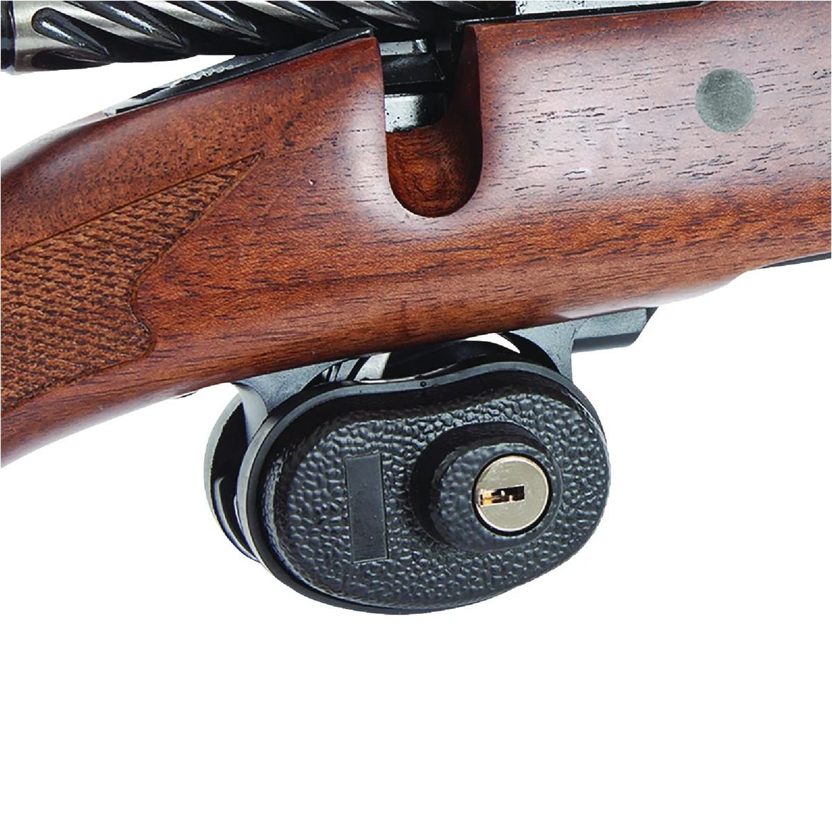 15415 Trigger Lock Open With Key Black Steel Firearm Fit