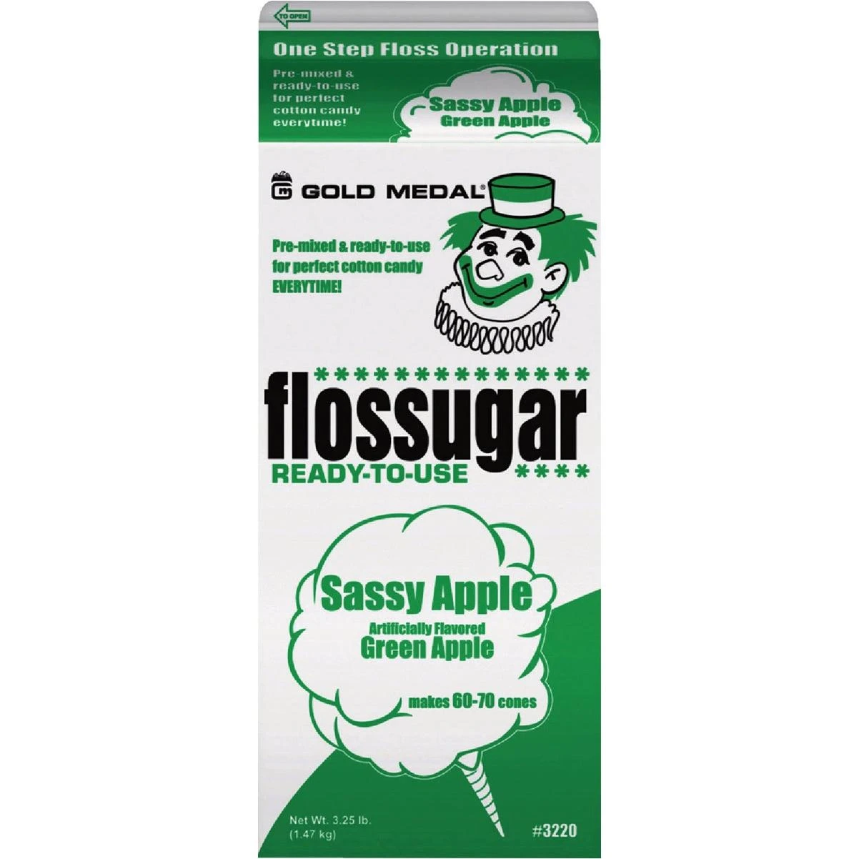 1/2 Gal. Sassy Apple Cotton Candy Sugar