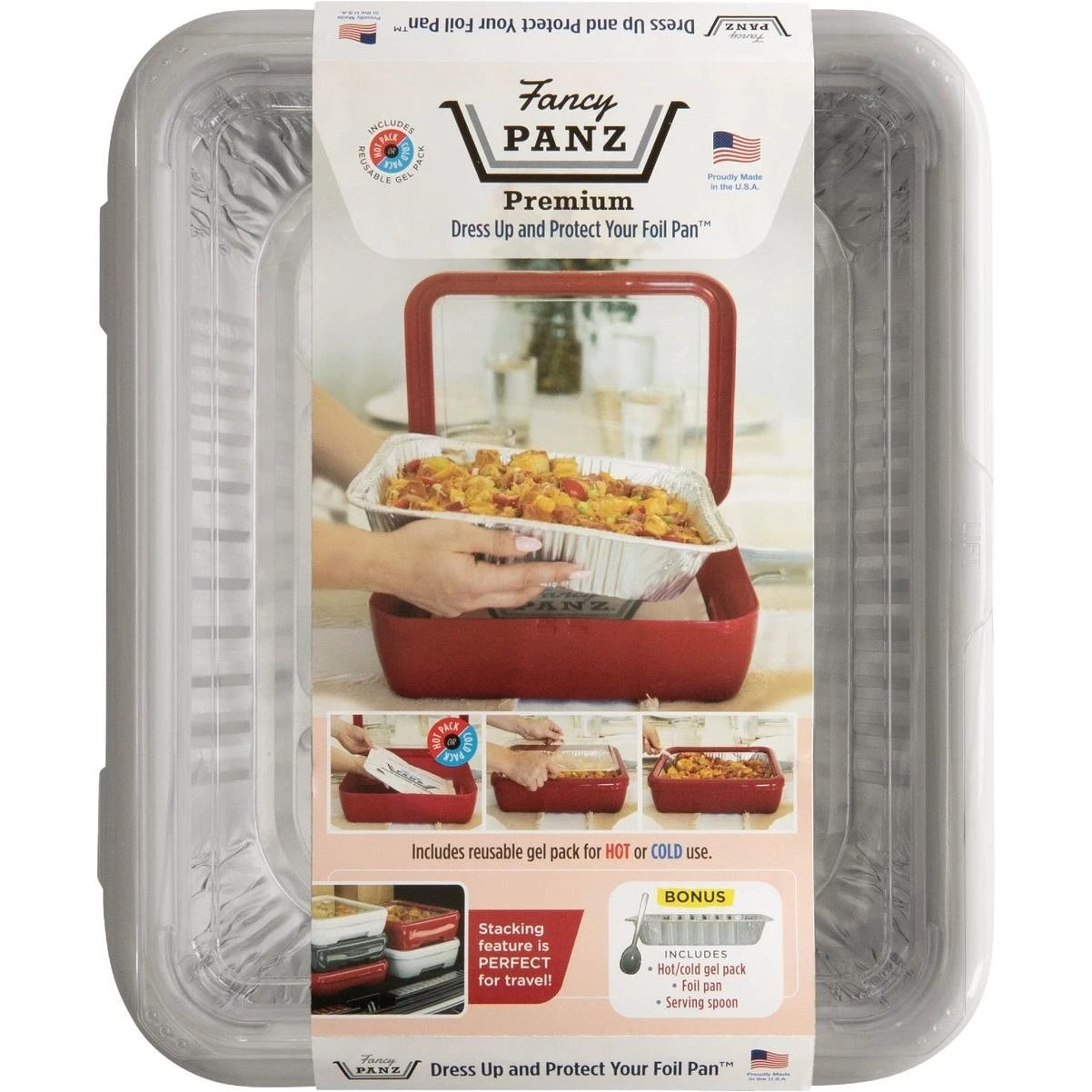 Premium Marble Baking Carrier With Hot/cold Gel Pack