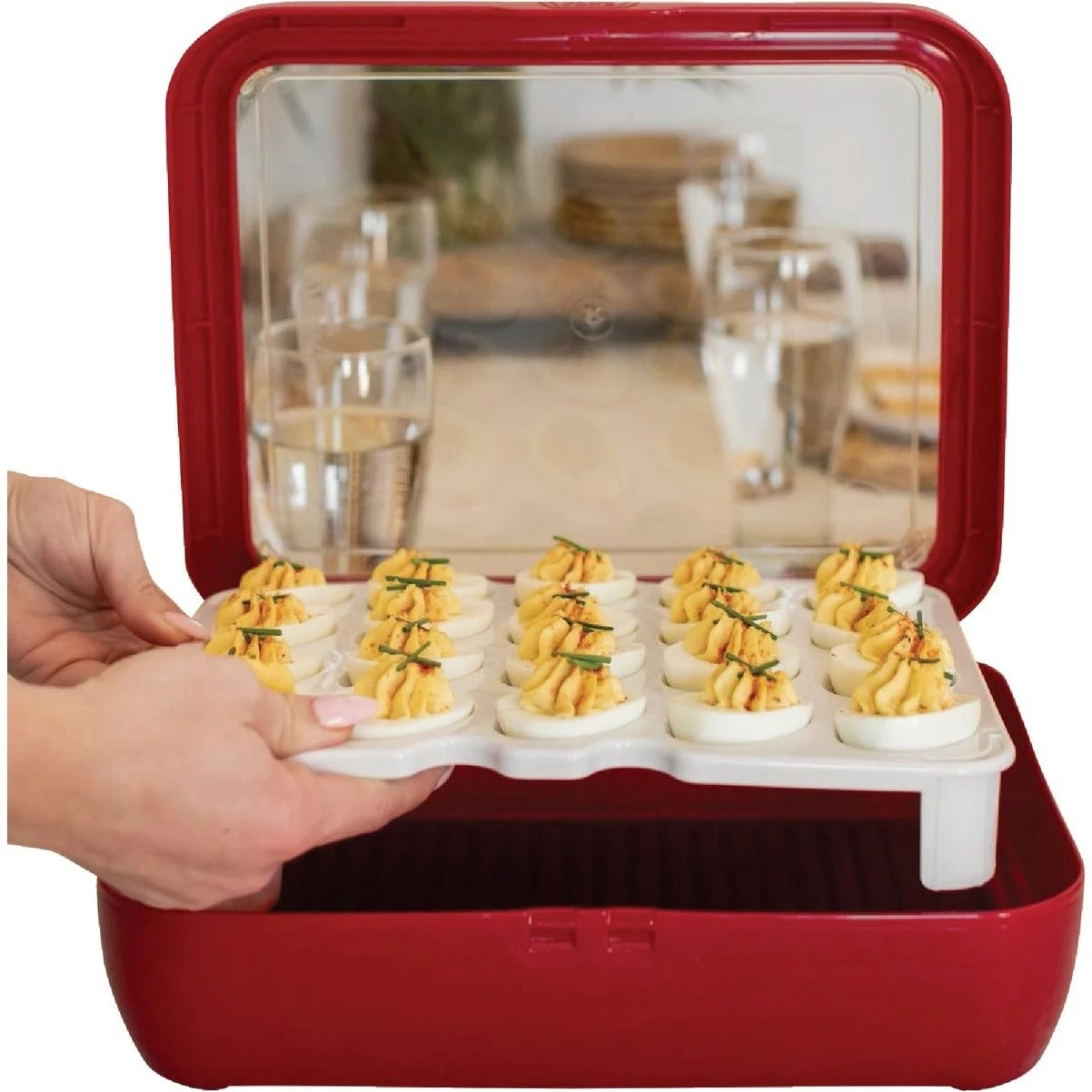 White Deviled Egg Trayz Insert