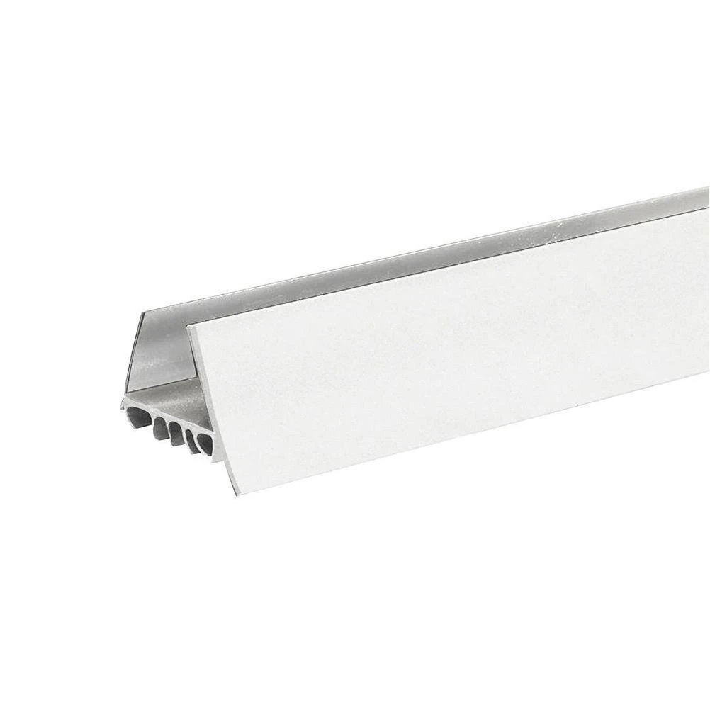 White Slide On Door Bottom Draft Stop For Shelving And Storage Solutions