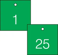 Accuform TDG370GN 1-1/2″ Accu-Ply Engraved Numbered Plastic Tags