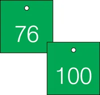 Accuform TDG373GN 1-1/2″ Accu-Ply Engraved Numbered Plastic Tags
