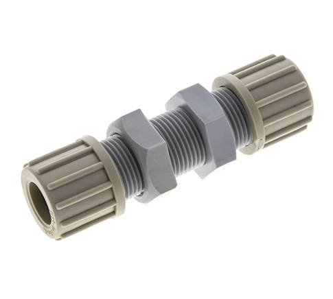 14x12mm PA Straight Compression Fitting Bulkhead 10 bar